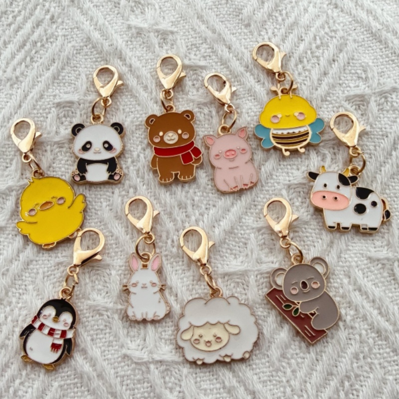 Gaming Accessories Gifts - 10pcs alloy drip oil cartoon animal