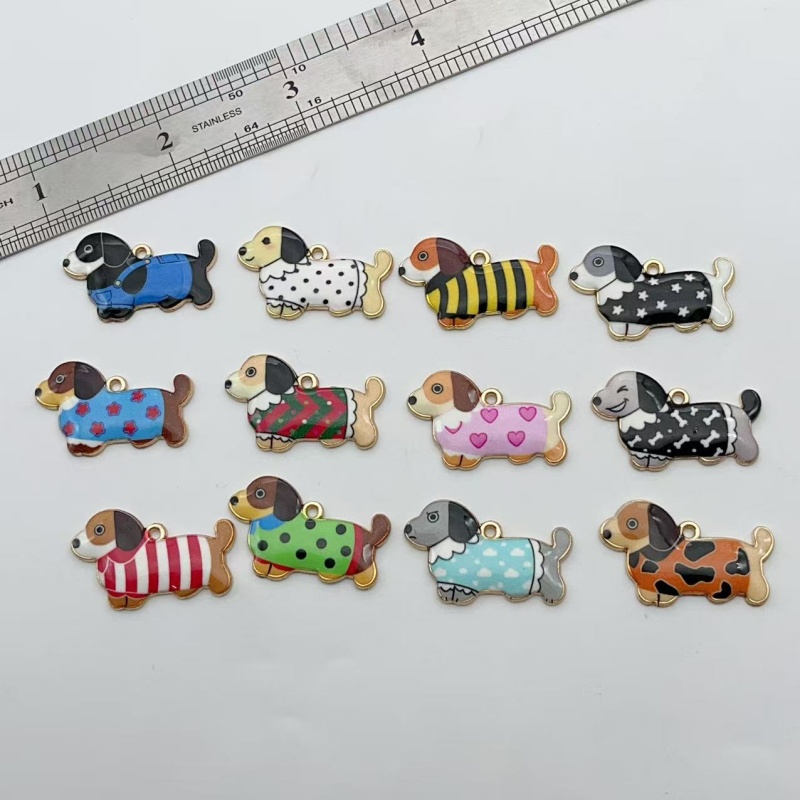 Gaming Accessories Gifts - 12pcs Cartoon Animal Sausage Dog Pendant