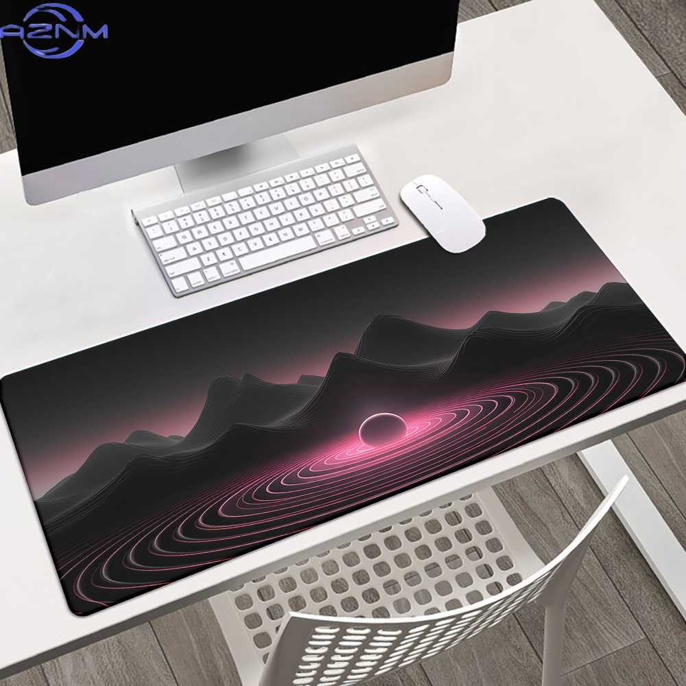 Gaming Accessories Ideas - 1pc Pink Music Wave Idea Mousepad,