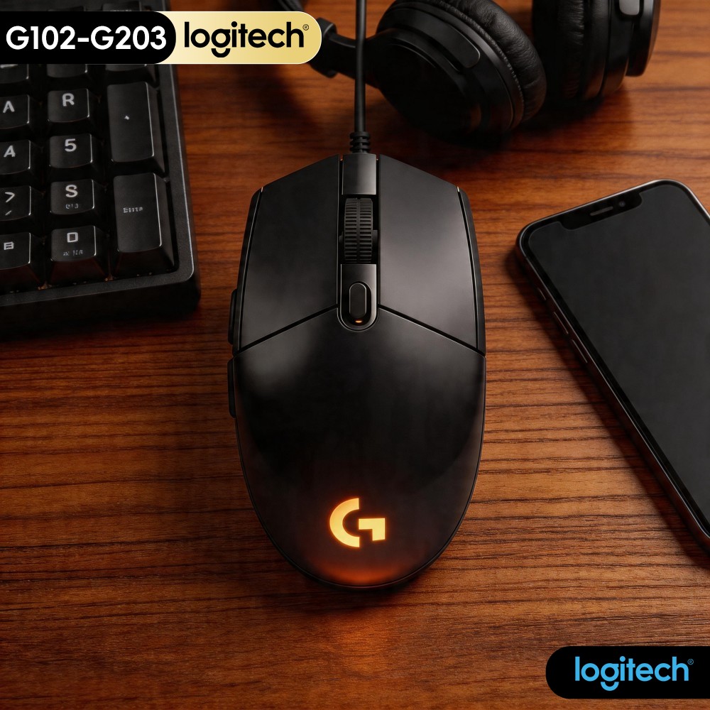 Logitech Mouse G203 - G102 Logitech G203 Gaming Mouse, Classic
