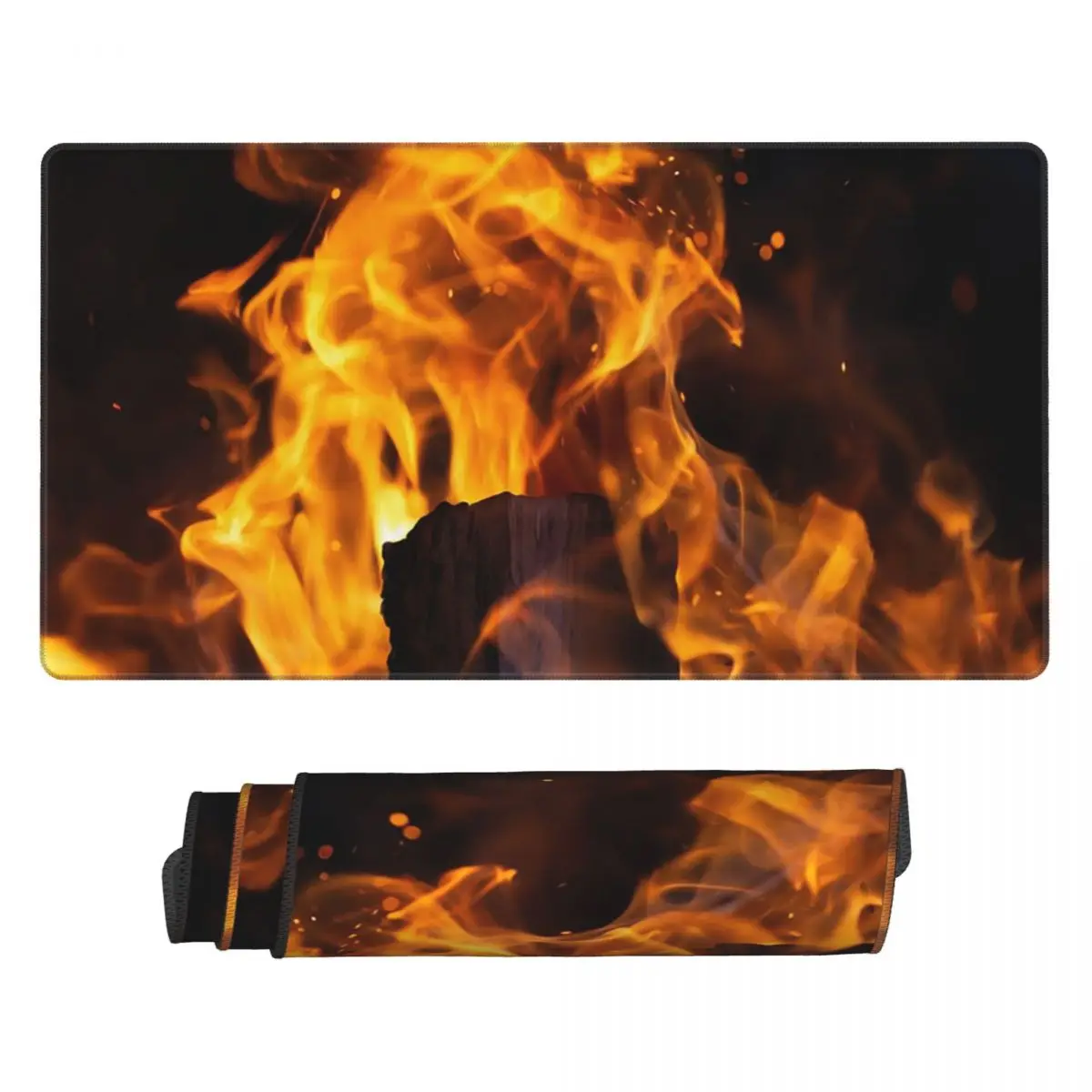 Gaming Accessories For Free Fire - Large Mouse Pad Burning Fire With