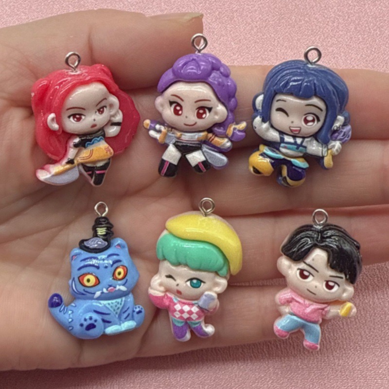 Gaming Accessories Gifts - 10pcs resin cartoon pendant, DIY jewelry