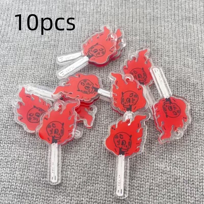 Gaming Accessories Gifts - 10pcs acrylic skull pendant, DIY jewelry