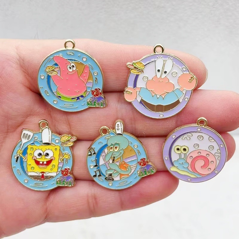 Gaming Accessories Gifts - 10pcs cartoon anime alloy oil drop