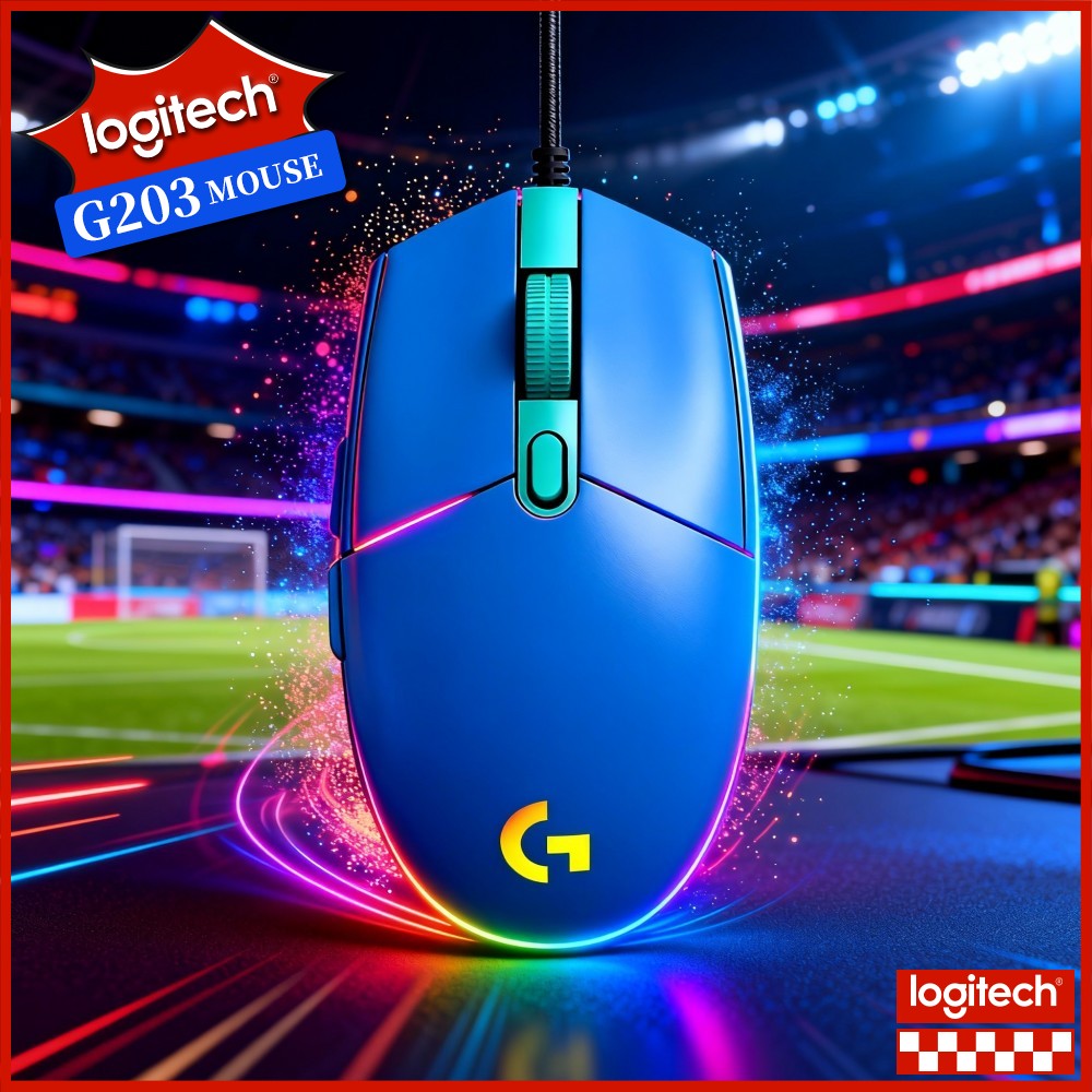 Logitech Mouse G203 - Logitech G203 Wired Gaming Mouse Soft