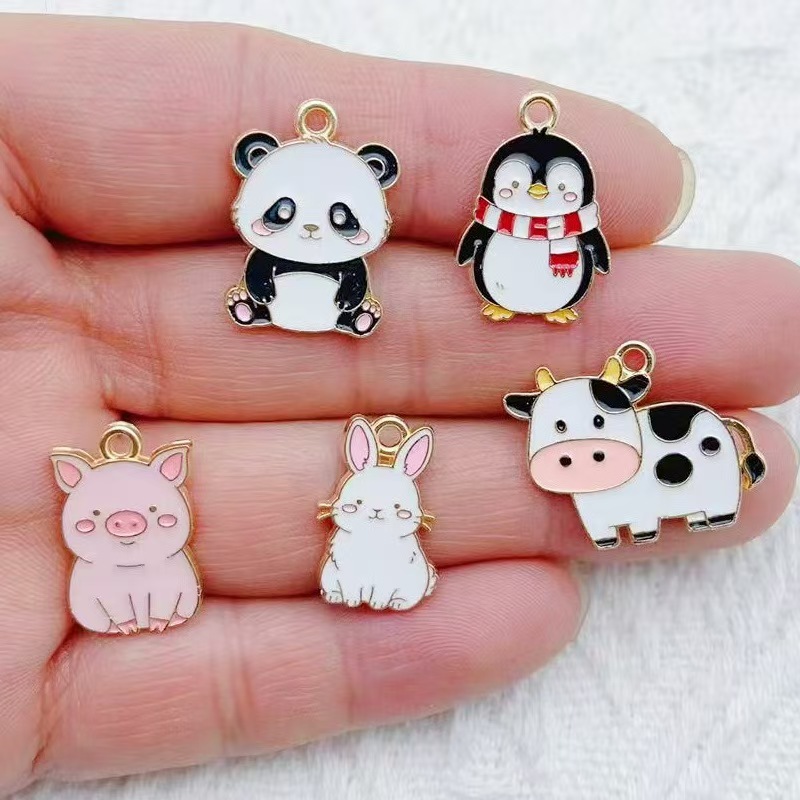 10pcs Cartoon Penguin Panda DI - Gaming Accessories Gifts review and price