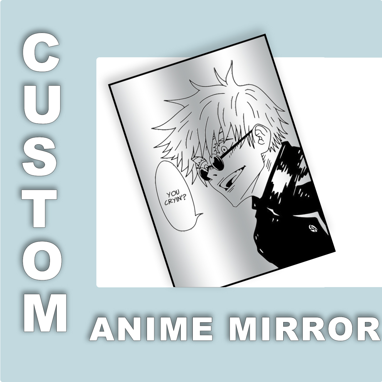 Custom Design Anime Mirror Vin - Gaming Accessories Wall review and price