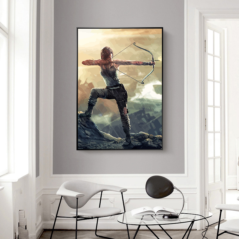 HD Print Tomb Raider Game Post - Gaming Accessories Wall review and price