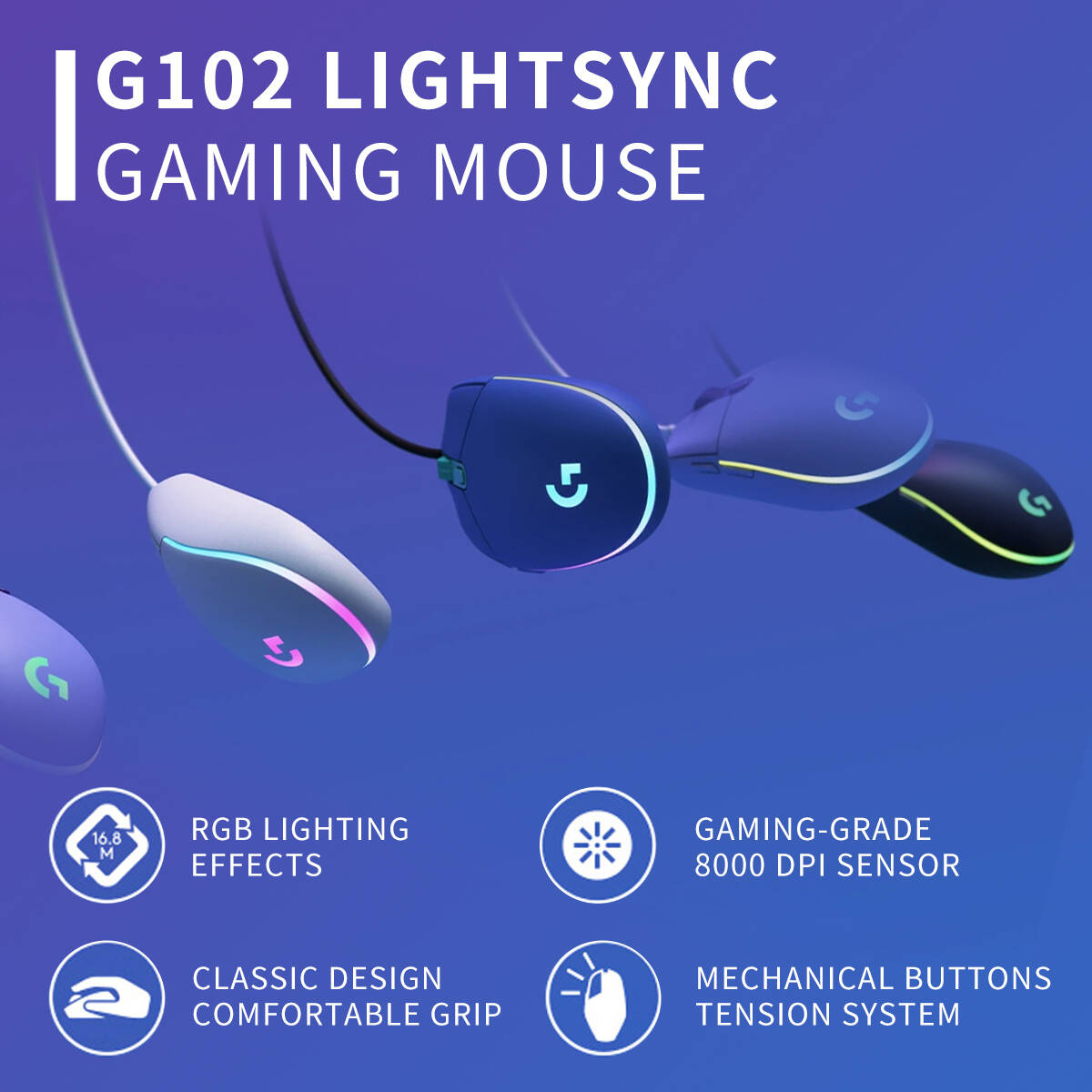 G102 Logitech G203 Gaming Mous - Logitech Mouse G203 review and price