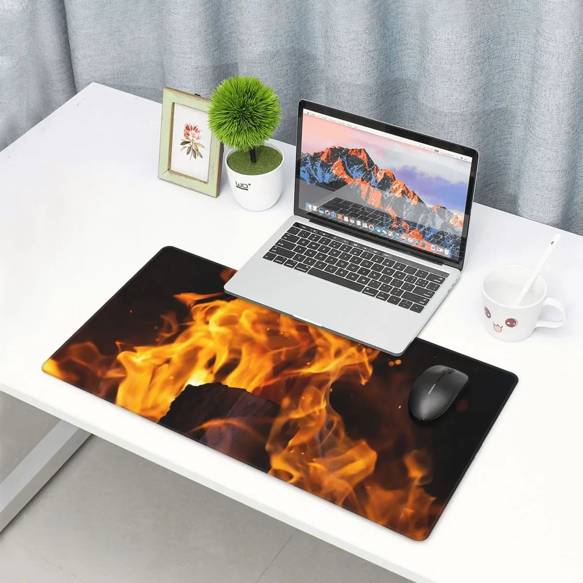 Large Mouse Pad Burning Fire W - Gaming Accessories For Free Fire review and price