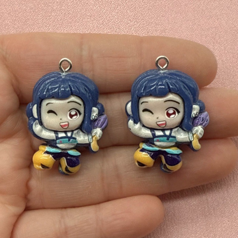 10pcs resin cartoon pendant, D - Gaming Accessories Gifts review and price