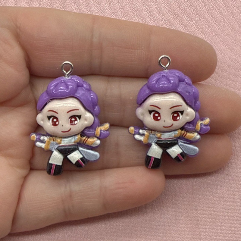 10pcs resin cartoon pendant, D - Gaming Accessories Gifts review and price