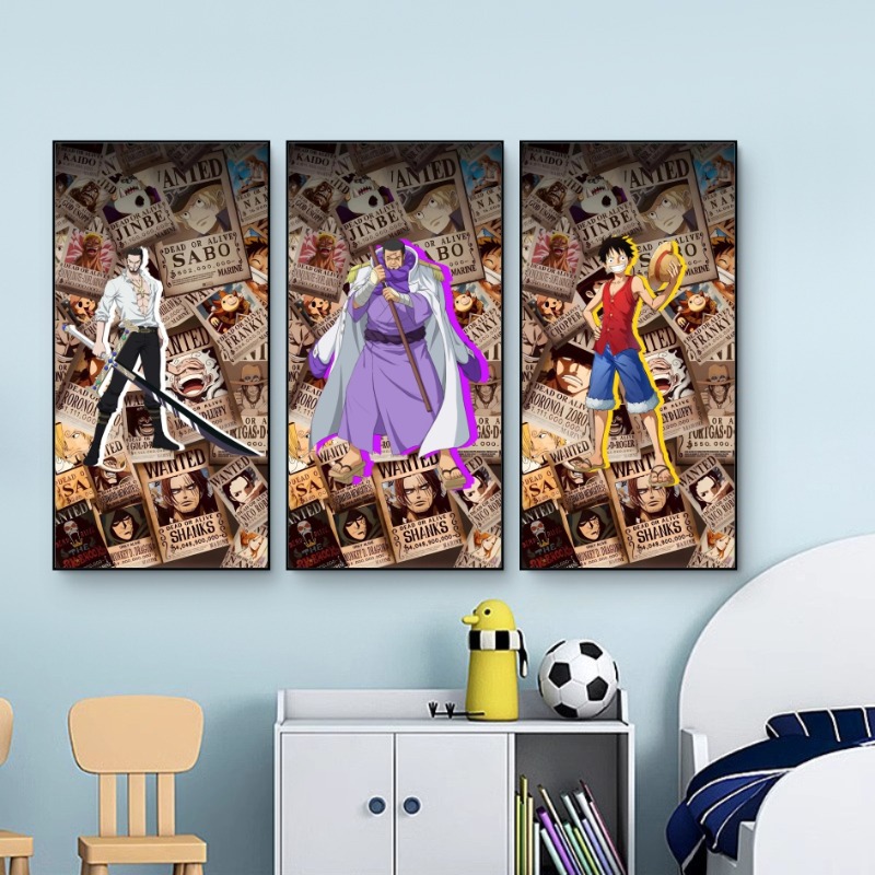 One Piece Wanted Poster Wall D - Gaming Accessories For Free Fire review and price