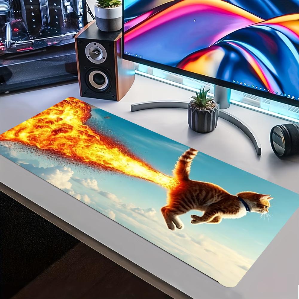 Rocket Cat Extended Gaming Mou - Gaming Accessories For Free Fire review and price