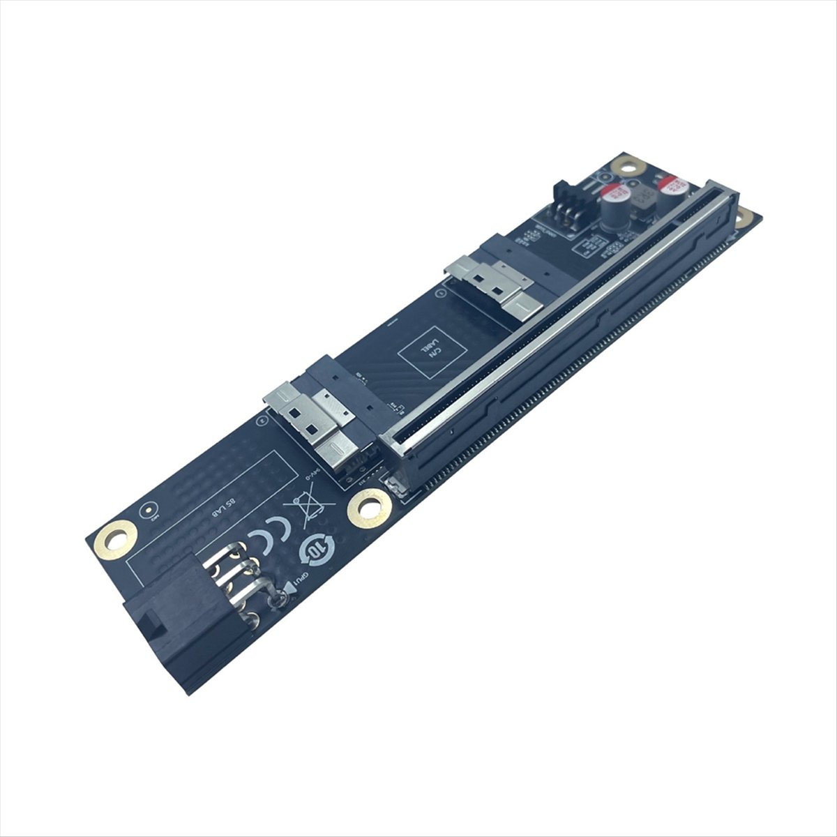 2 Port PCI-E 4.0 X16 to SlimSA - Vertical Gpu Bracket review and price