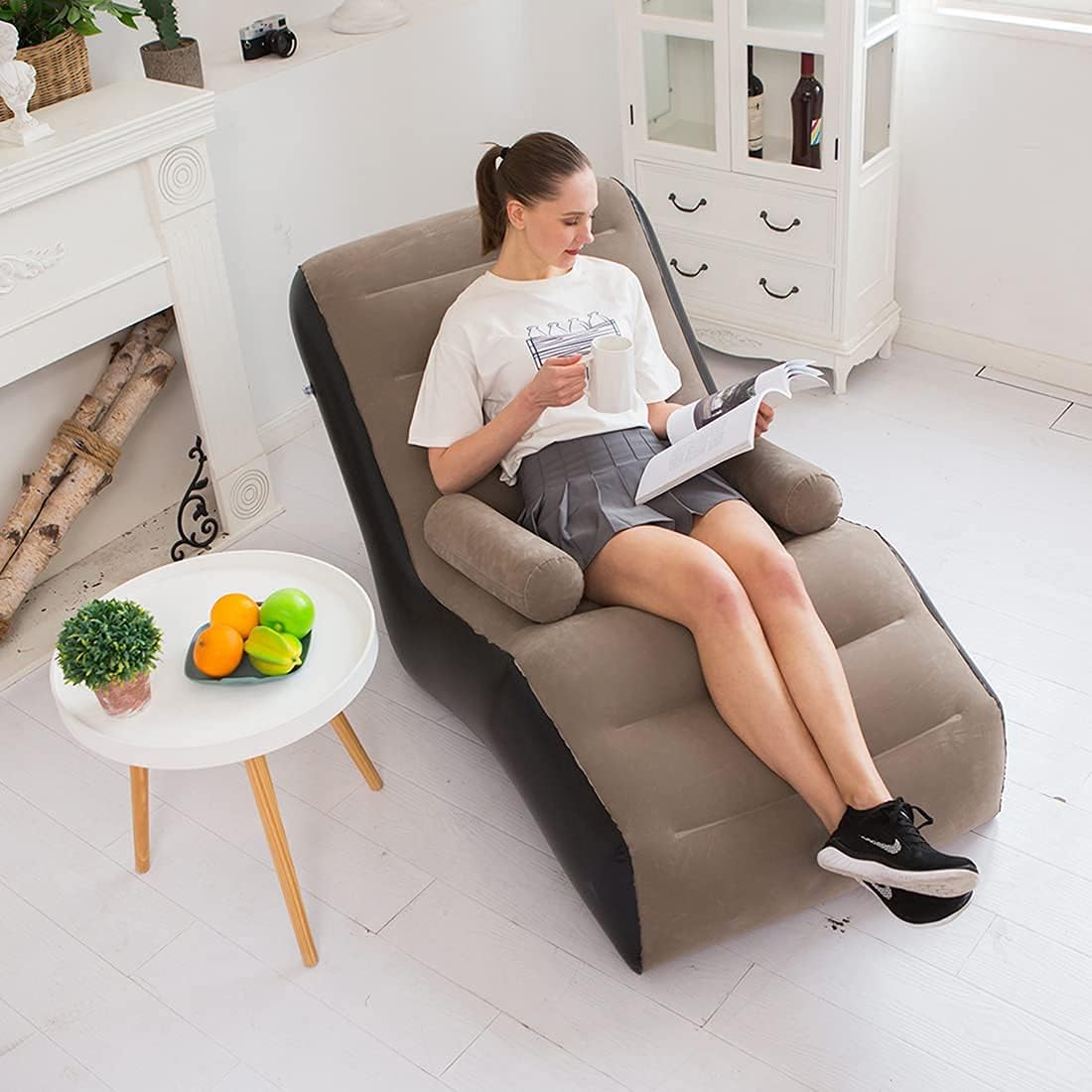 Folding Lazy Sofa,Inflatable L - Gaming Accessories For Gaming Room review and price