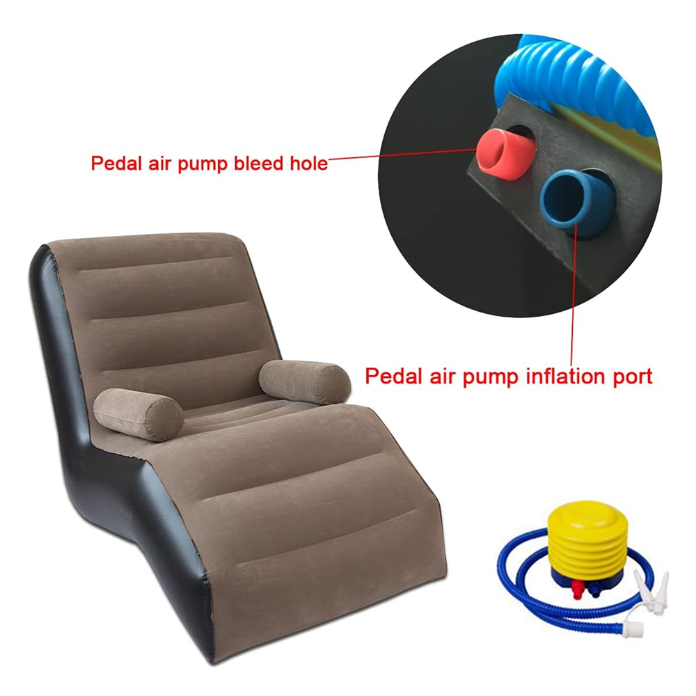 Folding Lazy Sofa,Inflatable L - Gaming Accessories For Gaming Room review and price