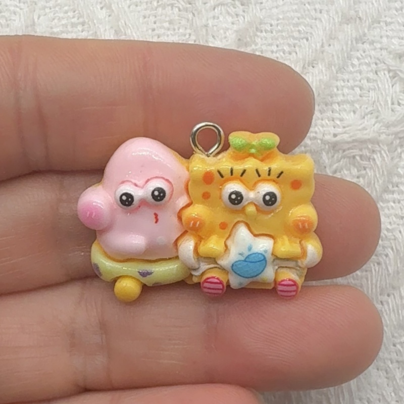 10pcs cartoon resin pendant, D - Gaming Accessories Gifts review and price