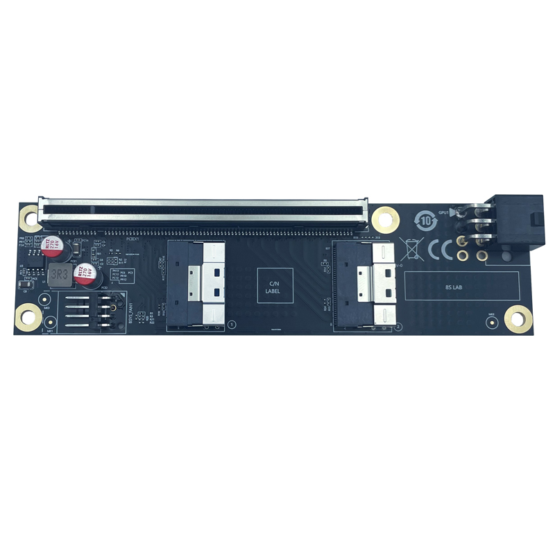 NEW 2 Port SlimSAS 8i x2 to PC - Vertical Gpu Bracket review and price