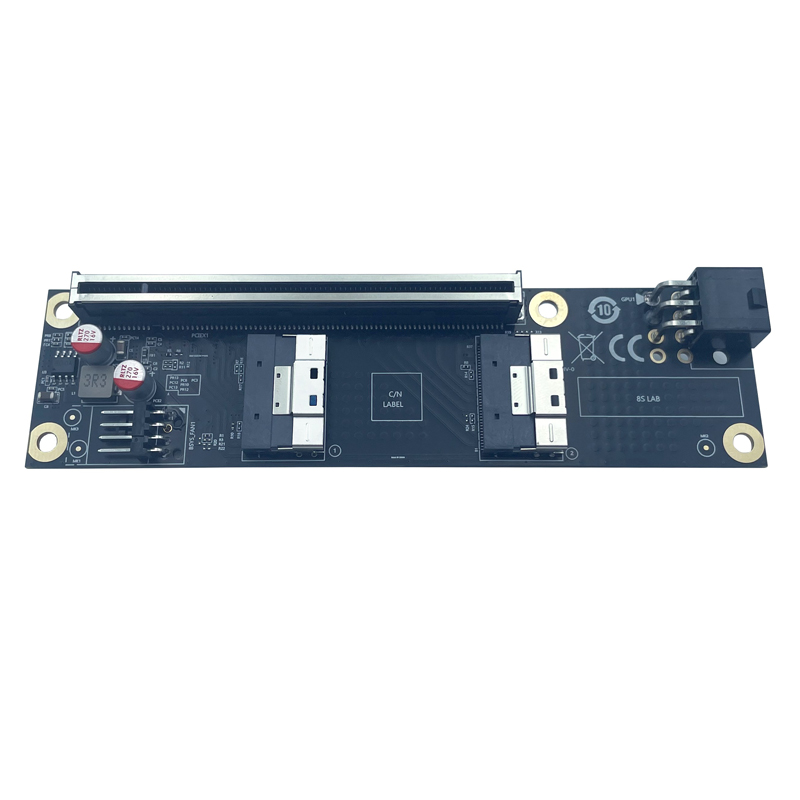 NEW 2 Port SlimSAS 8i x2 to PC - Vertical Gpu Bracket review and price