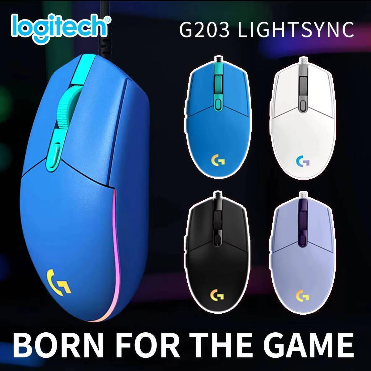 Logitech G203 LIGHTSYNC Wired  - Logitech Mouse G203 review and price